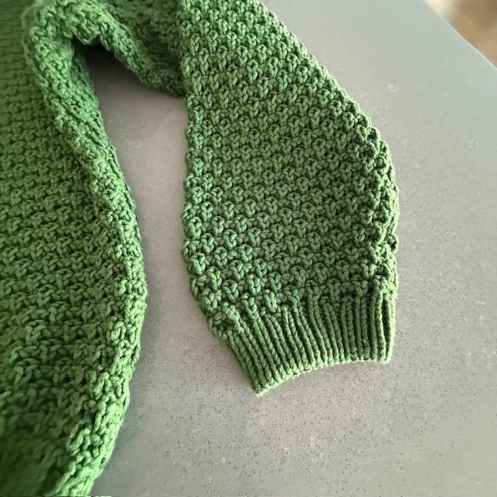 Women's X-Large XL Universal Thread Green Cable Knit Crewneck Sweater EUC - Picture 2 of 7